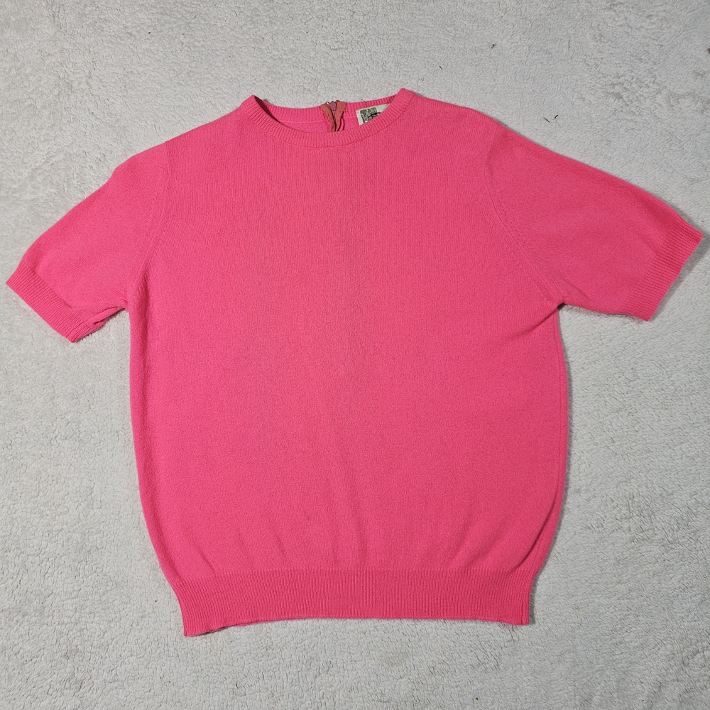 Dalton Sweater S Pink 100% Cashmere.